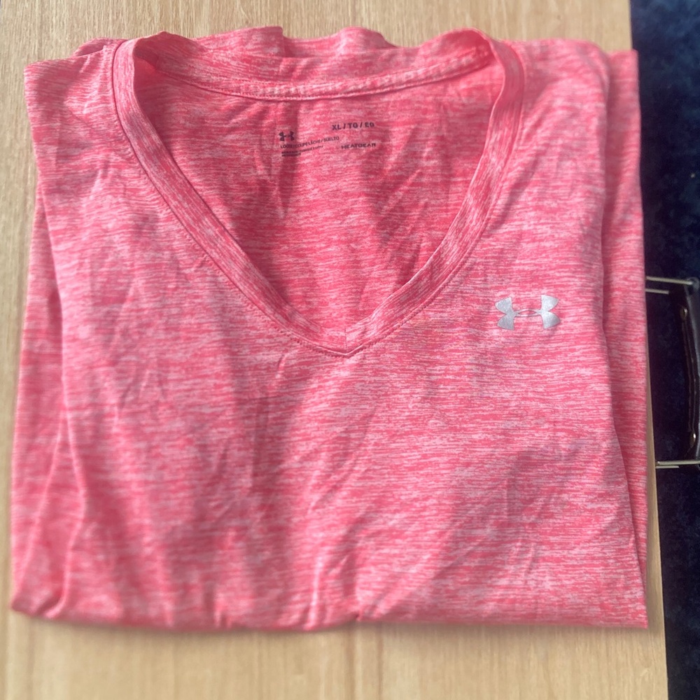 Under Armour Coral V-Neck Tee